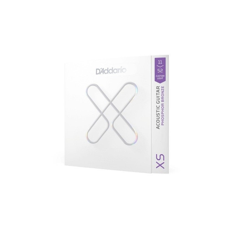 D'ADDARIO XSAPB1152 - Corde in fosforo-bronzo, scalatura leggera custom, 11-52 - vai con la sigla