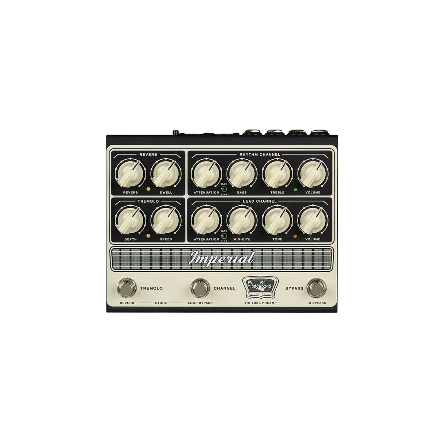 Tone King Imperial Tri-Tube Preamp - Pedale preamplificatore tri-tube ad alta tensione - vai con la sigla