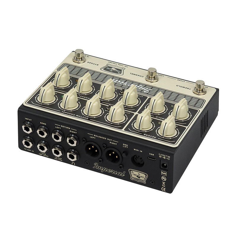 Tone King Imperial Tri-Tube Preamp - Pedale preamplificatore tri-tube ad alta tensione - vai con la sigla