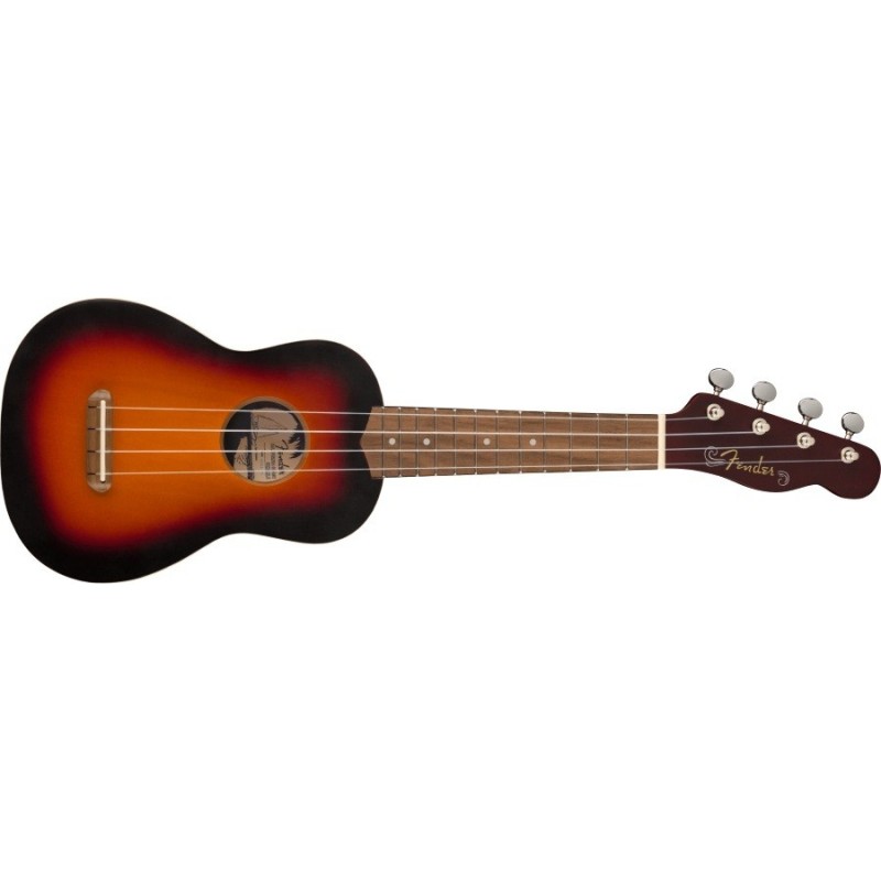FENDER Venice Soprano Ukulele 2-Color Sunburst - vai con la sigla