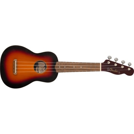 FENDER Venice Soprano Ukulele 2-Color Sunburst - vai con la sigla