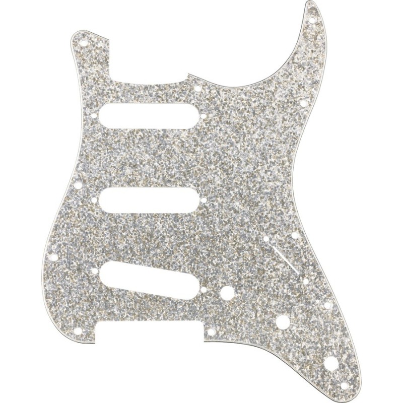 FENDER Battipenna ibrido vetro/glitterato Silver Stratocaster S/S/S - vai con la sigla