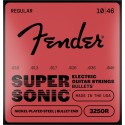 FENDER SuperSonic Bullets 3250R Guitar Strings, Nickel-Plated Steel, Bullet End, Gauges 010-046 - vai con la sigla