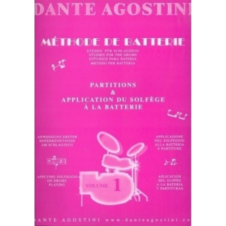 Dante Agostini, Metodo per Batteria  Vol.1 - vaiconlasigla