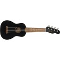 FENDER  Venice Soprano Uke, Walnut Fingerboard, Black - vai con la sigla