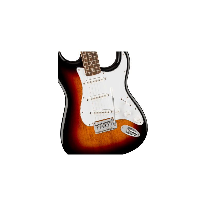 Stratocaster Affinity Series, tastiera in alloro, battipenna bianco, finitura sunburst a 3 colori. - vai con la sigla