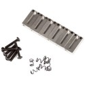 FENDER Amercian Series Guitar Bridge Sections (6 Saddles) (Satin) - vaiconlasigla