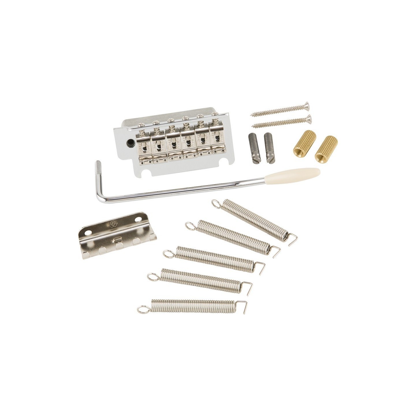 FENDER Deluxe Series 2-Point Tremolo Assembly, Chrome - vai con la sigla