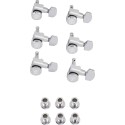 FENDER Locking Stratocaster/Telecaster Staggered Tuning Machines (Polished Chrome) (6) - vai con la sigla