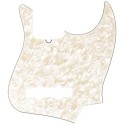 FENDER Pickguard, Jazz Bass®, 10-Hole Mount, Aged White Pearl, 4-Ply - vaiconlasigla