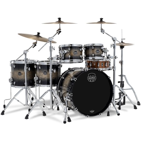 MAPEX IT SR628XUZXG DRUM SET SATURN VI BLACK INK BURST