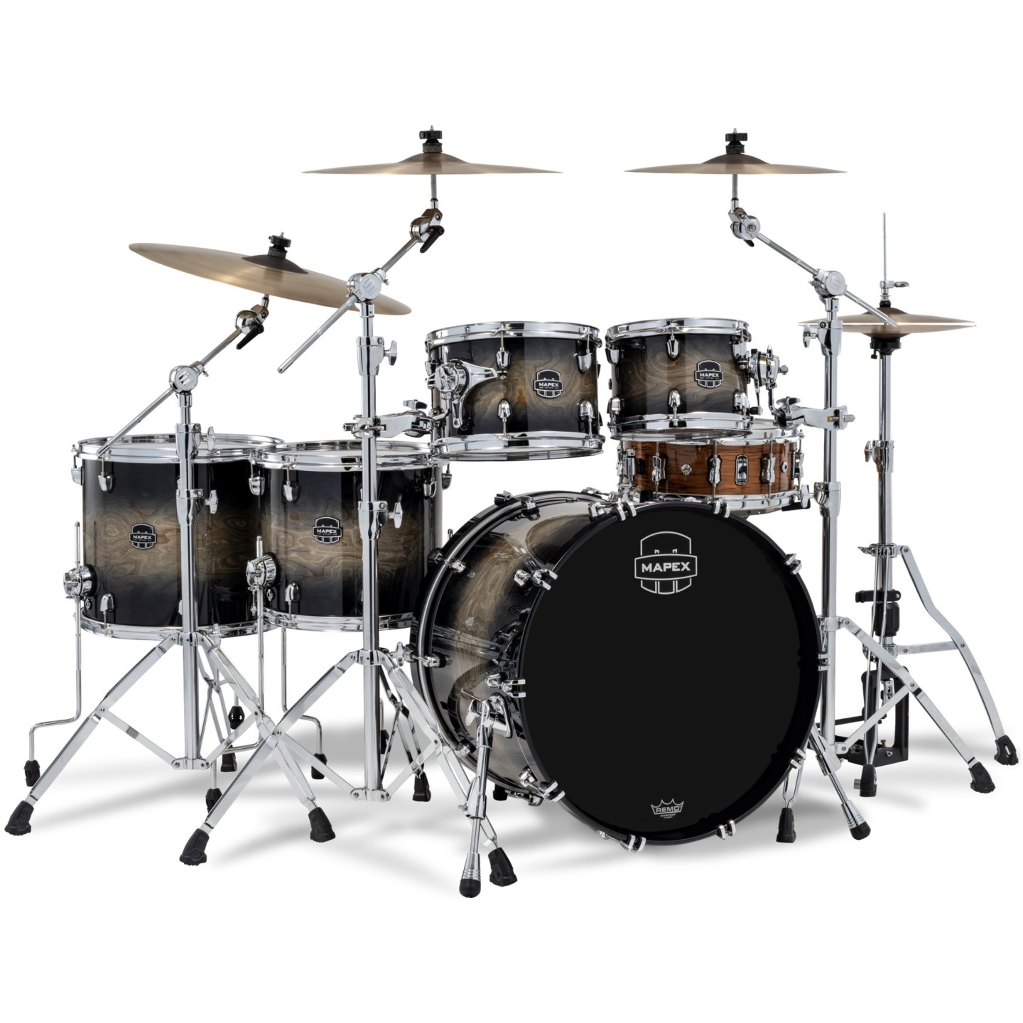 MAPEX IT SR628XUZXG DRUM SET SATURN VI BLACK INK BURST