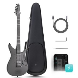 ENYA Inspire Black - smart electric guitar - vai con la sigla