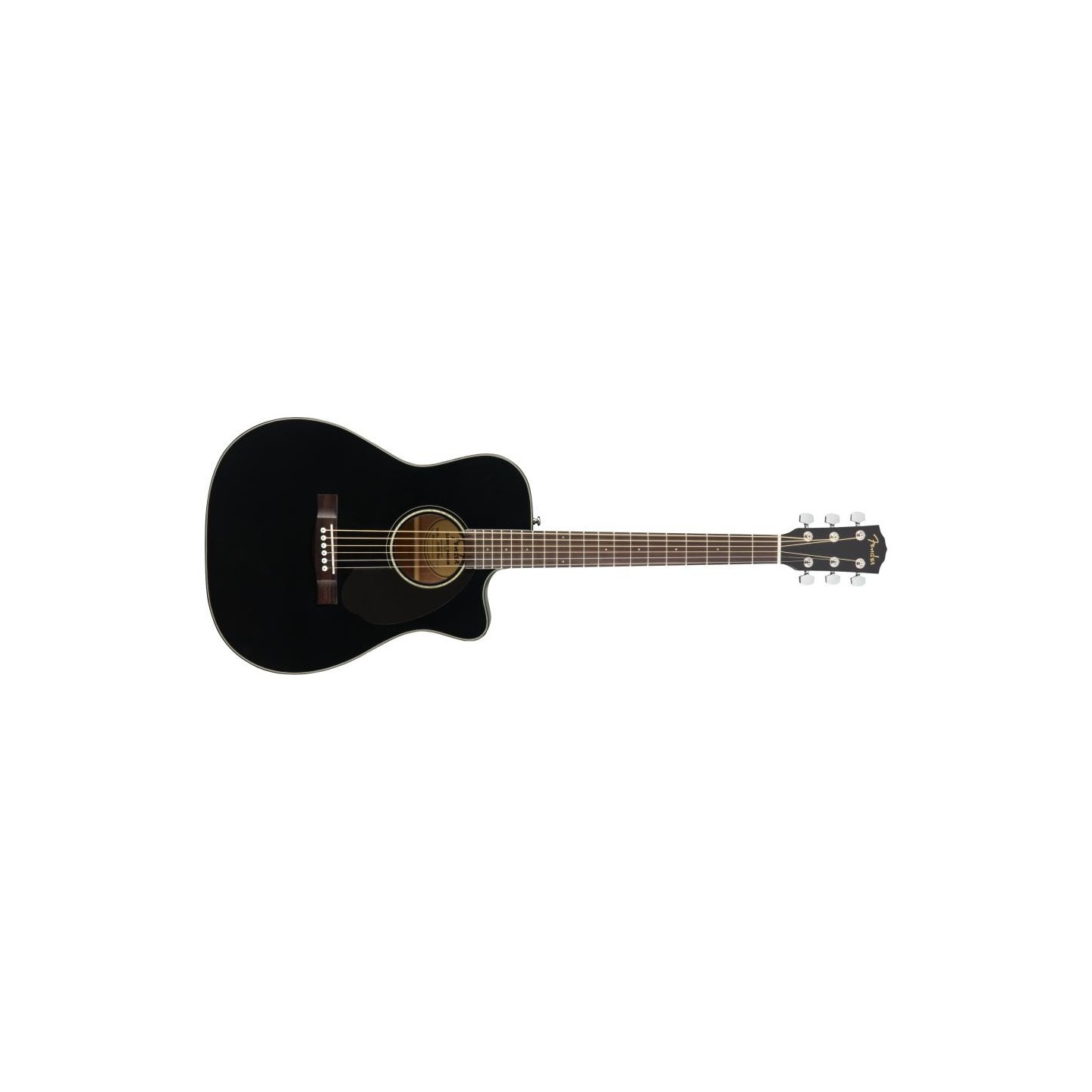FENDER CC-60SCE Concert, Walnut Fingerboard, Black - vai con la sigla