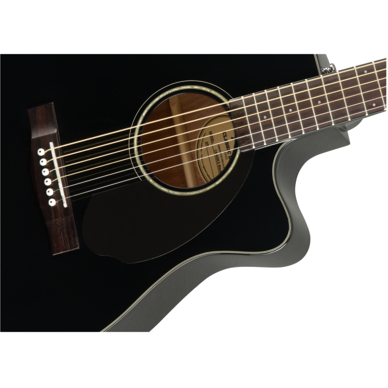 FENDER CC-60SCE Concert, Walnut Fingerboard, Black - vai con la sigla