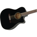 FENDER CC-60SCE Concert, Walnut Fingerboard, Black - vai con la sigla