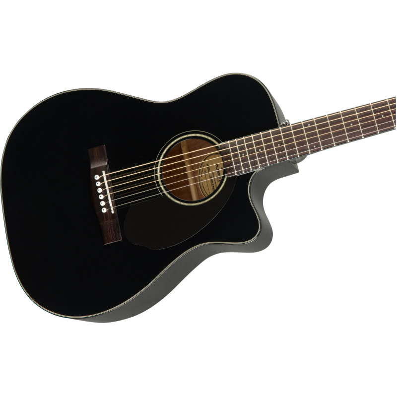 FENDER CC-60SCE Concert, Walnut Fingerboard, Black - vai con la sigla
