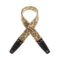 Magrabò Tracolla Stripe SC Retrò Hippie 5 cm terminali Nero fibbia Argento - vai con la sigla