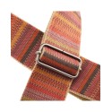 Magrabò Tracolla Stripe SC Retrò Mexico 5 cm terminali Nero fibbia Argento - vai con la sigla