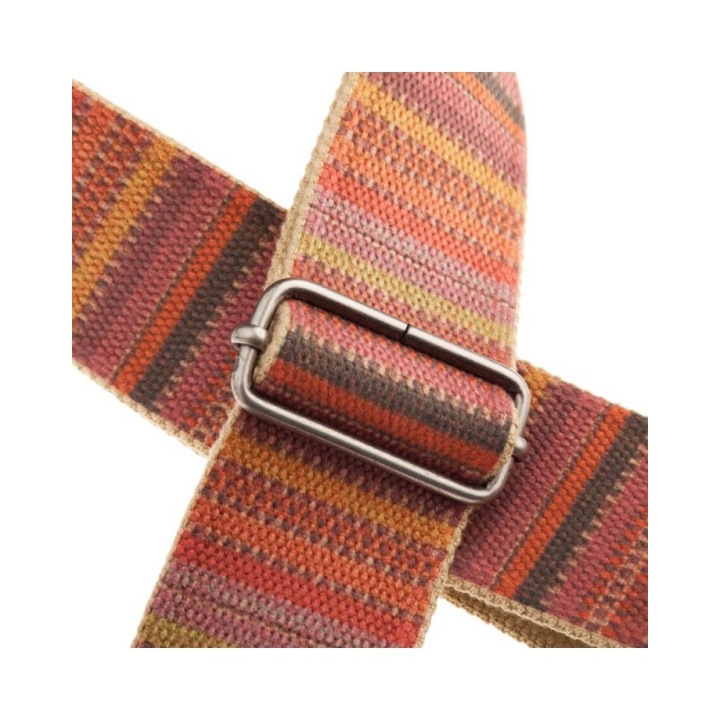 Magrabò Tracolla Stripe SC Retrò Mexico 5 cm terminali Nero fibbia Argento - vai con la sigla
