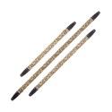 Magrabò Tracolla Stripe SC Retrò Hippie 5 cm terminali Nero fibbia Argento - vai con la sigla