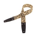 Magrabò Tracolla Stripe SC Retrò Hippie 5 cm terminali Nero fibbia Argento - vai con la sigla