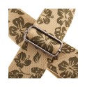Magrabò Tracolla Stripe SC Retrò Hippie 5 cm terminali Nero fibbia Argento - vai con la sigla