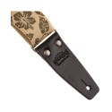 Magrabò Tracolla Stripe SC Retrò Hippie 5 cm terminali Nero fibbia Argento - vai con la sigla