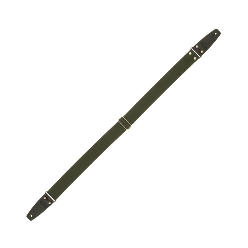 Magrabò Tracolla Stripe SC Entry Verde 5 cm terminali Nero fibbia Argento - vai con la sigla