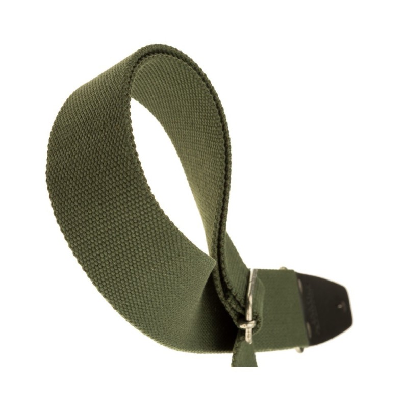 Magrabò Tracolla Stripe SC Entry Verde 5 cm terminali Nero fibbia Argento - vai con la sigla