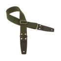 Magrabò Tracolla Stripe SC Entry Verde 5 cm terminali Nero fibbia Argento - vai con la sigla