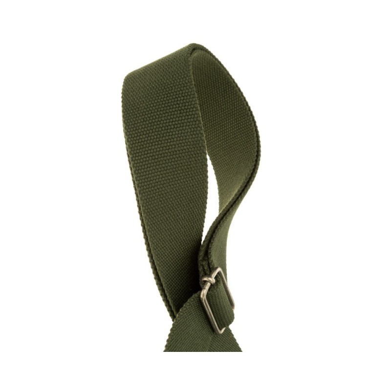 Magrabò Tracolla Stripe SC Entry Verde 5 cm terminali Nero fibbia Argento - vai con la sigla