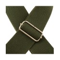 Magrabò Tracolla Stripe SC Entry Verde 5 cm terminali Nero fibbia Argento - vai con la sigla
