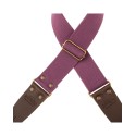 Magrabò Tracolla Stripe SC Entry Prugna 5 cm terminali Marrone Scuro fibbia Ottone - vai con la sigla