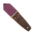 Magrabò Tracolla Stripe SC Entry Prugna 5 cm terminali Marrone Scuro fibbia Ottone - vai con la sigla