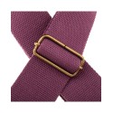 Magrabò Tracolla Stripe SC Entry Prugna 5 cm terminali Marrone Scuro fibbia Ottone - vai con la sigla