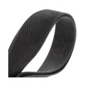 Magrabò Tracolla Stripe SC Entry Olded Nero 5 cm terminali Embossed Flores Nero fibbia Argento Antico - vai con la sigla