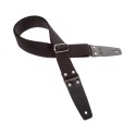 Magrabò Tracolla Stripe SC Entry Nero 5 cm terminali Nero fibbia Argento - vai con la sigla