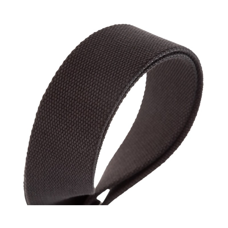 Magrabò Tracolla Stripe SC Entry Nero 5 cm terminali Nero fibbia Argento - vai con la sigla