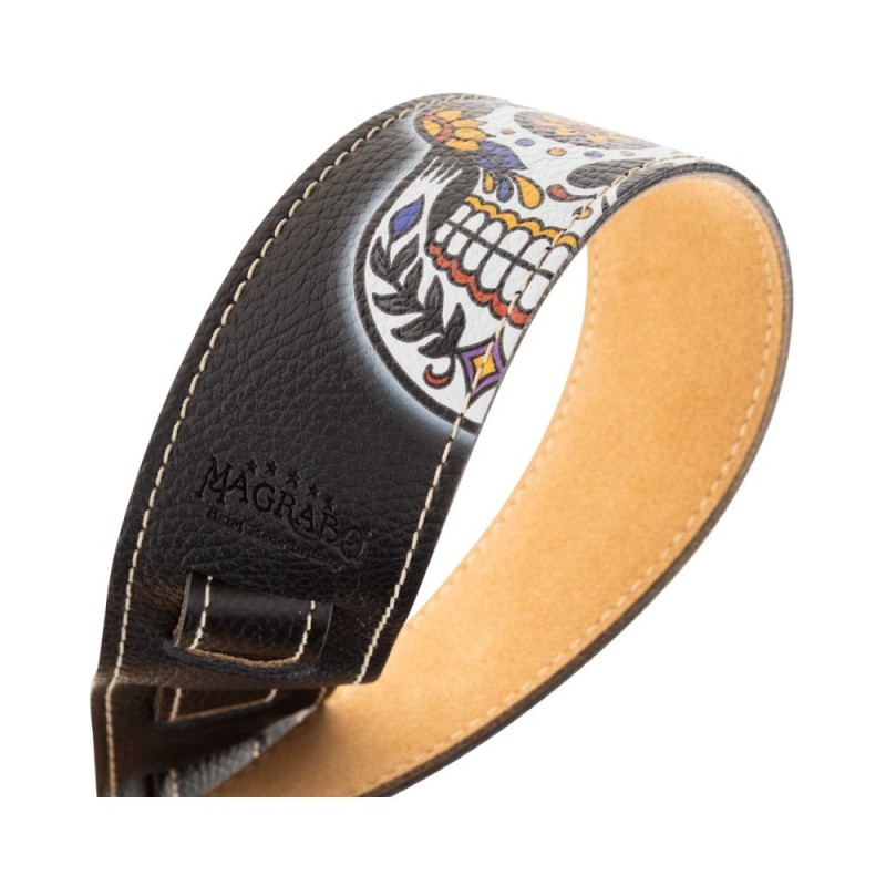 Magrabò Tracolla Holes HS Art Print Calavera Nero 6 cm - vai con la sigla