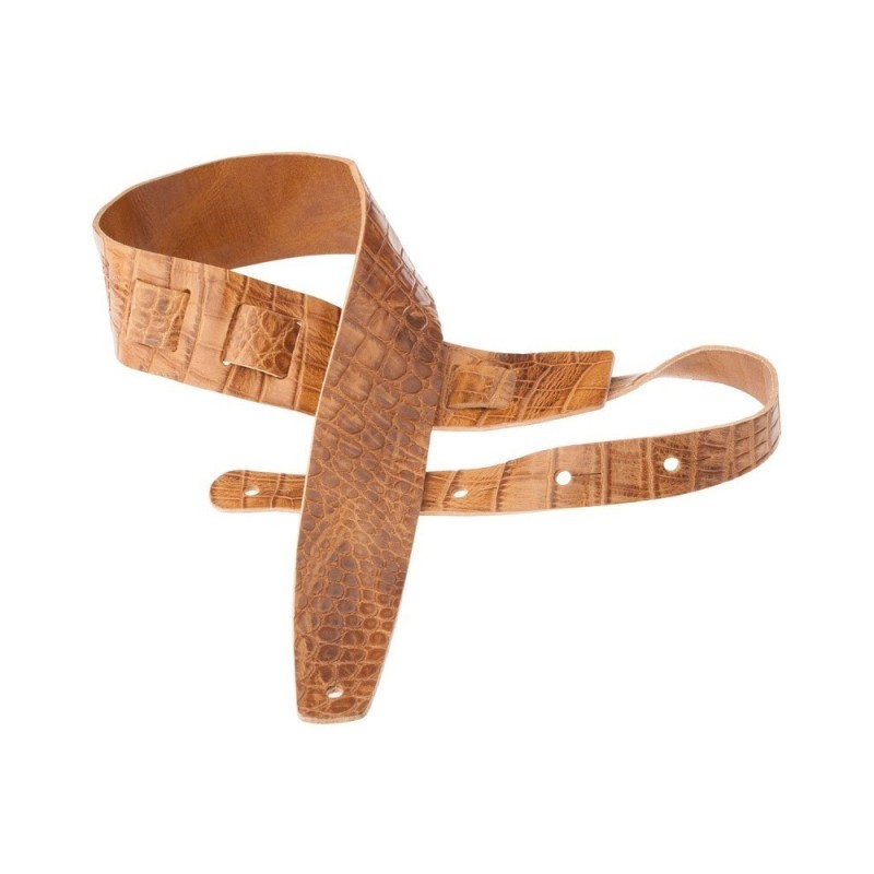 Magrabò Tracolla Holes HC Embossed Cocco Pros Marrone 6 cm - vai con la sigla