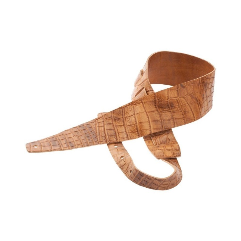 Magrabò Tracolla Holes HC Embossed Cocco Pros Marrone 6 cm - vai con la sigla