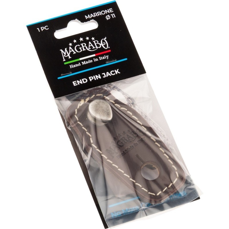 Magrabò End Pin Marrone ø 11mm - Terminale per chitarra acustica - vai con la sigla