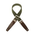 Magrabò Tracolla Stripe SC Cotton Washed Nero 5 cm terminali Twinkle Nero, fibbia Recta Ottone - vai con la sigla