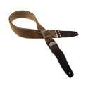 Magrabò Tracolla Stripe SC Cotton Washed Verde Oliva 5 cm terminali Twinkle Nero, fibbia Recta Argento - vai con la sigl