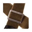 Magrabò Tracolla Stripe SC Cotton Washed Verde Oliva 5 cm terminali Twinkle Nero, fibbia Recta Argento - vai con la sigl