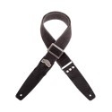Magrabò Tracolla Stripe SC Cotton Washed Nero 5 cm terminali Twinkle Nero, fibbia Recta Argento - vai con la sigla