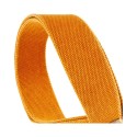 Magrabò Tracolla Stripe SC Cotton Washed Ocra 5 cm terminali Twinkle Marrone Scuro, fibbia Recta Ottone - vai con la sig