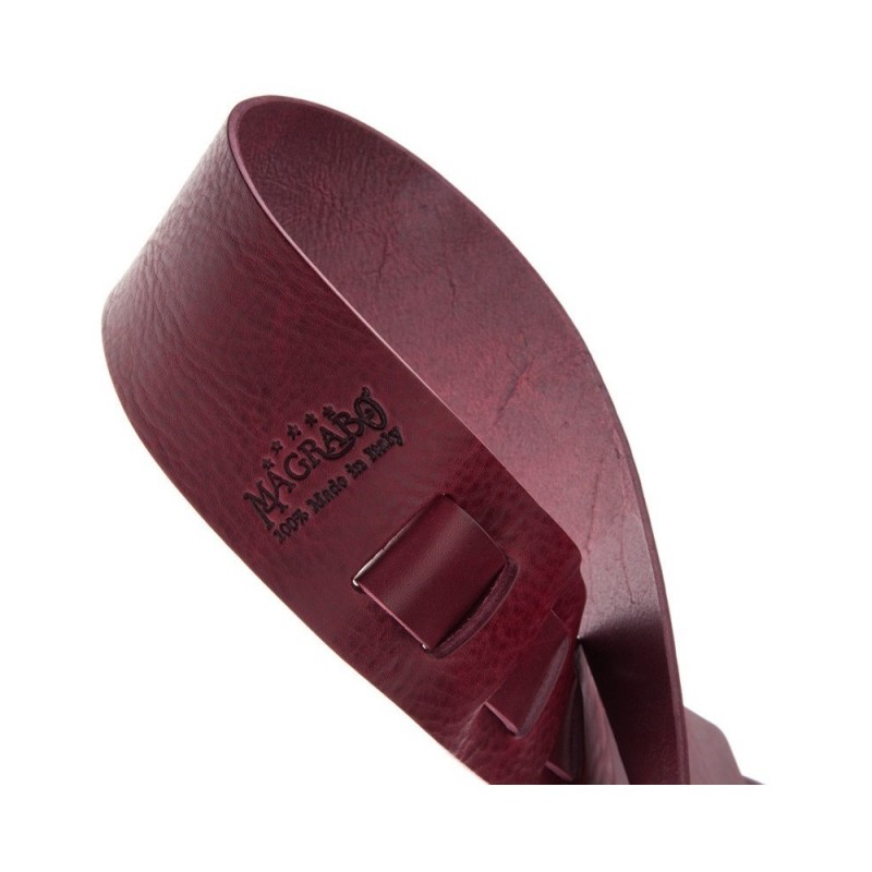 Magrabò Tracolla Holes HC Core Bordeaux 6 cm - vai con la sigla