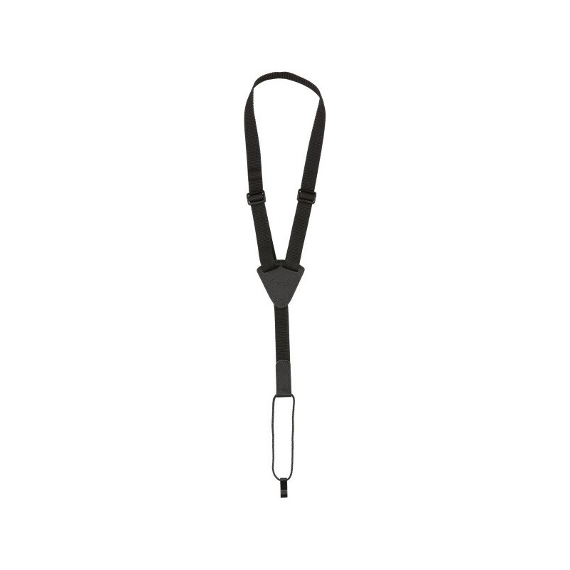 FENDER Ukulele Strap, Black, tracolla per ukulele - vai con la sigla
